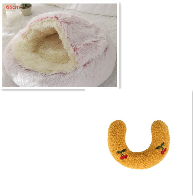 2-in-1 Plush Pet Bed