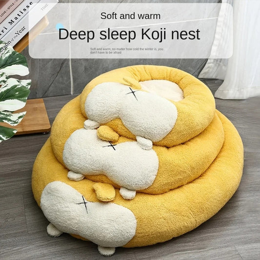 Corgi Shaped Soft Pet Bed