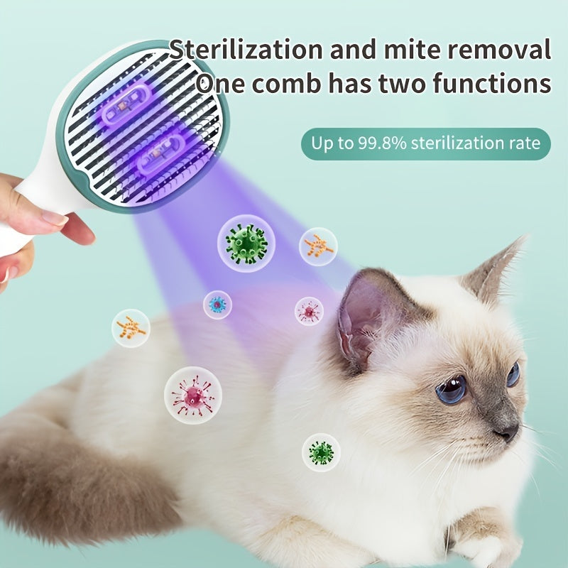 Cat & Dog Grooming Brush with UVC Sterilization