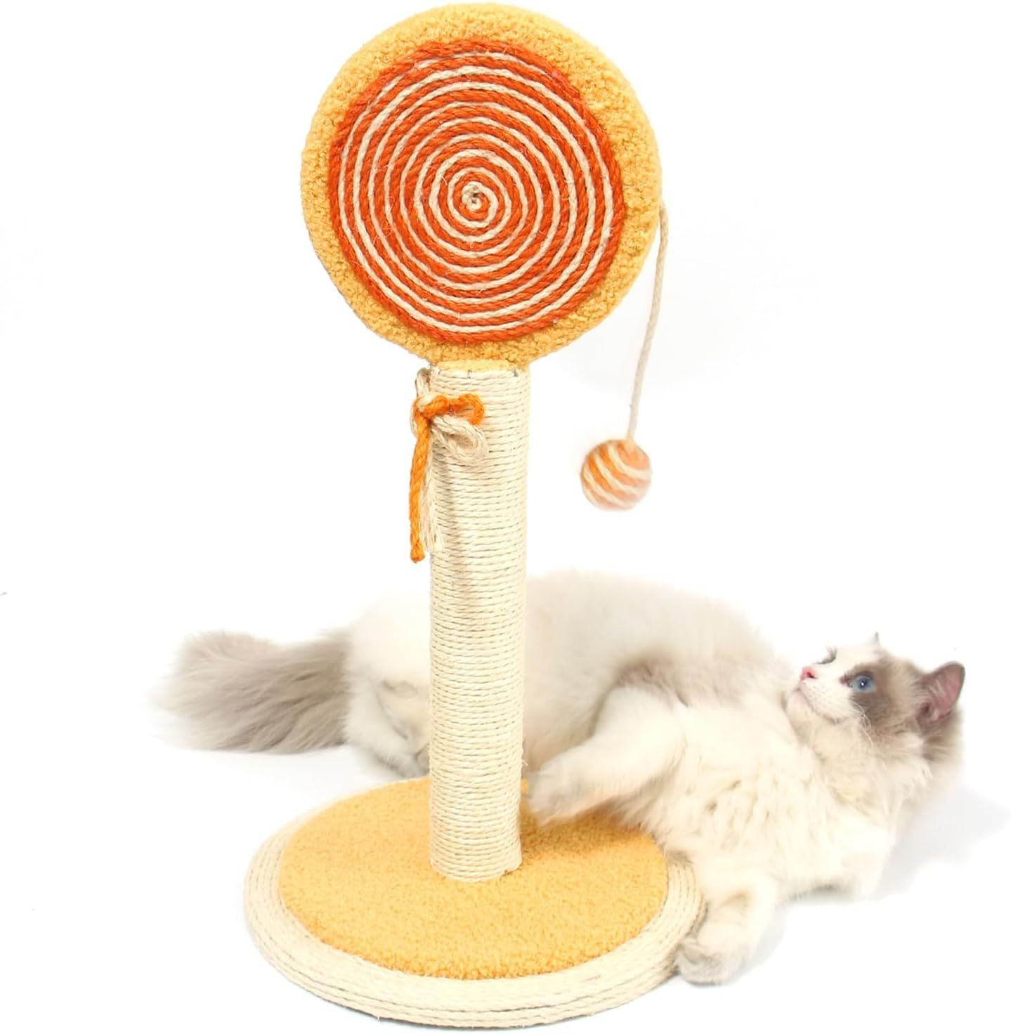 Cute Cat Scratching Post with Hanging Ball