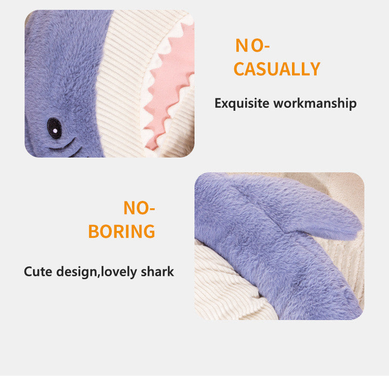 Shark Pattern Pet Bed