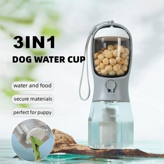 Portable 3-in-1 Pet Water Bottle