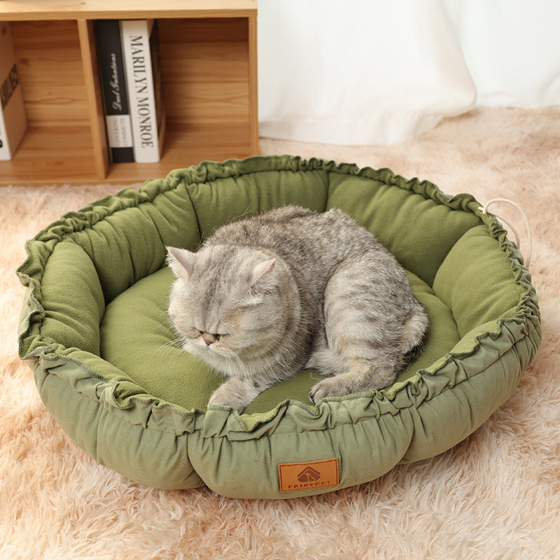 Dual-Use Reversible Cat Bed for Indoor Cats