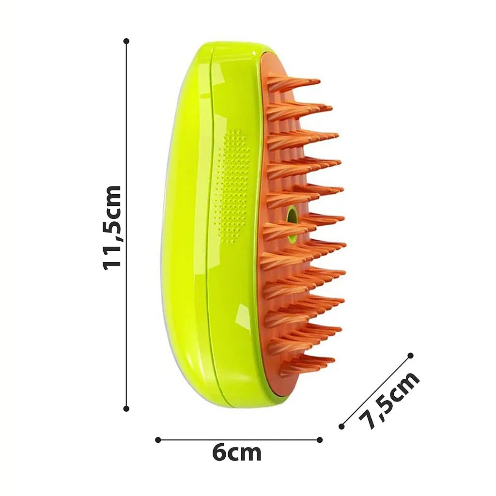 USB Rechargeable Steam Pet Grooming Brush