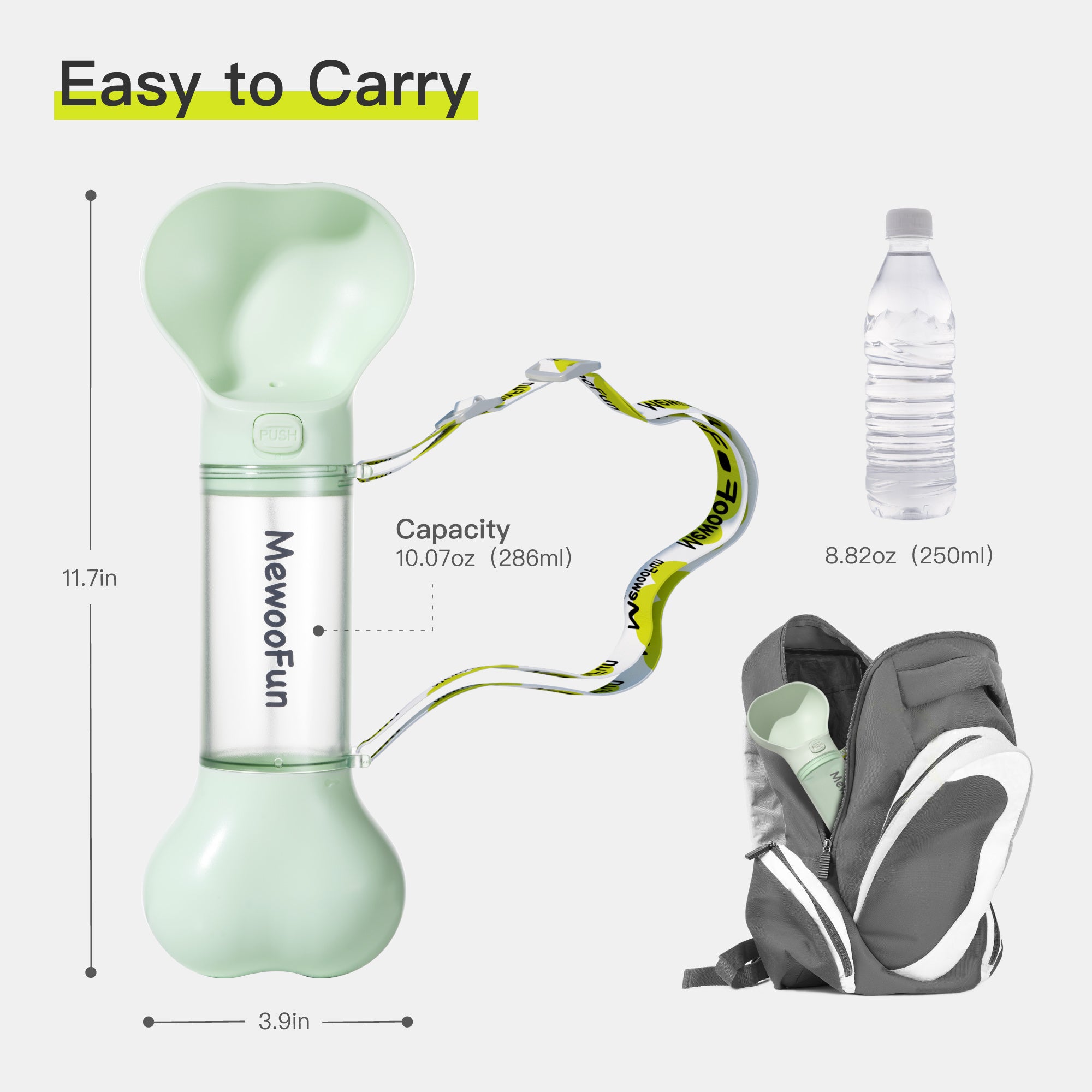 Food Bottle with Poop Bag Holder