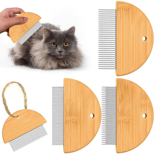 Wooden Flea Comb for Cats and Dogs