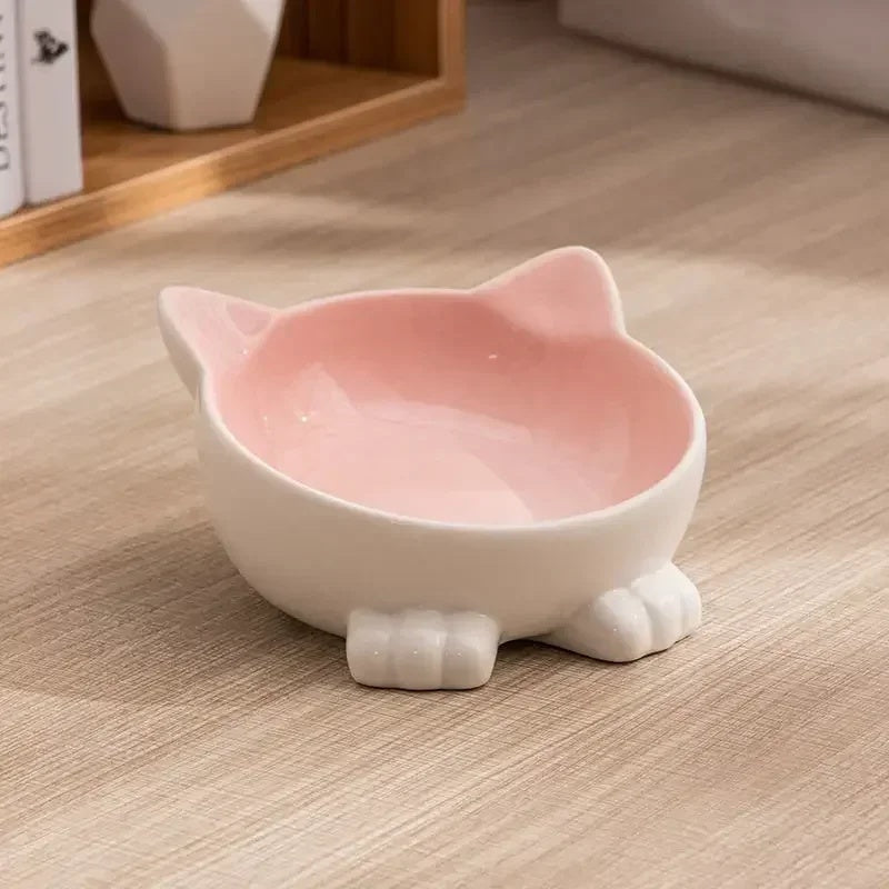 Ceramic Cat Face Bowl