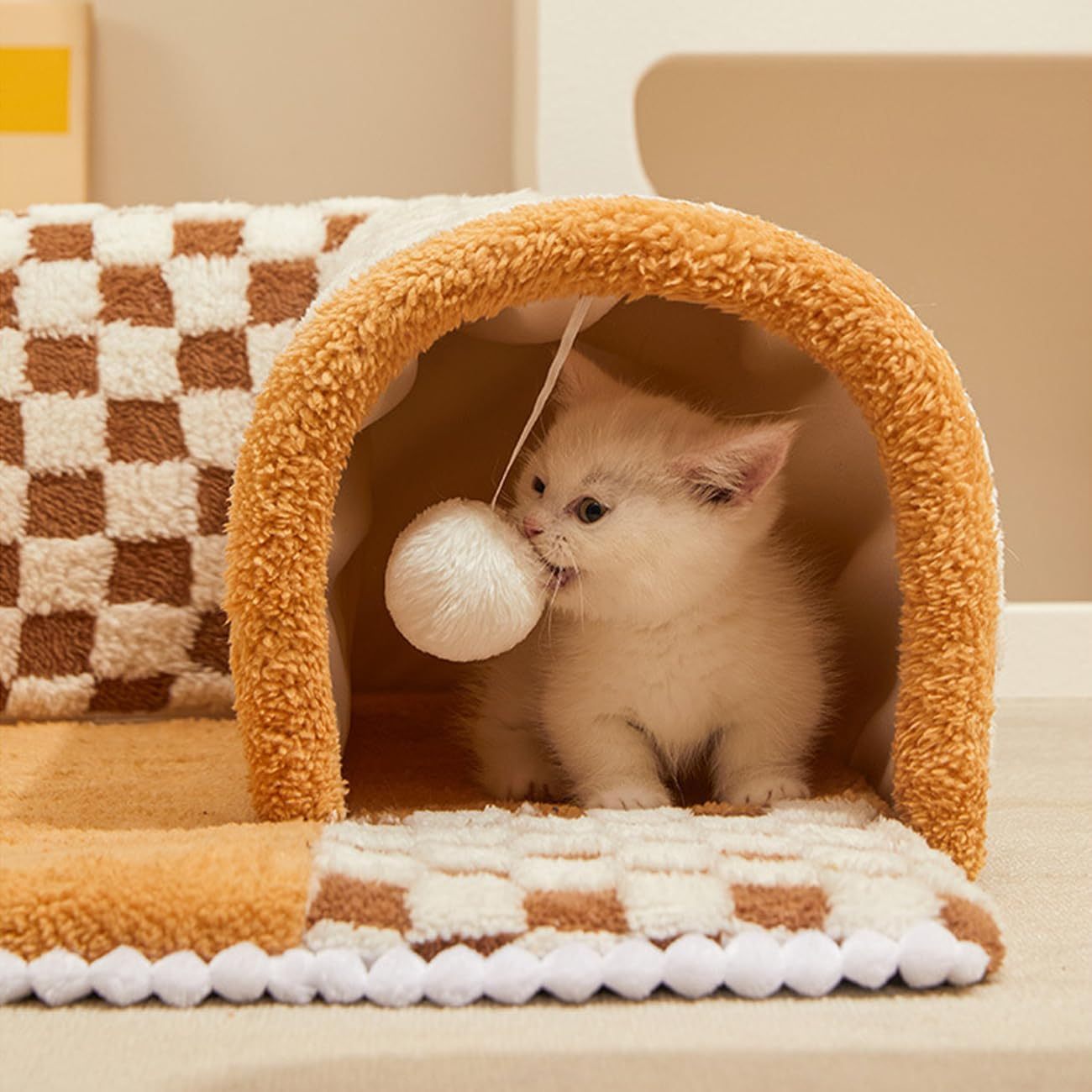 2-in-1 Dog Cat Bed Tunnel