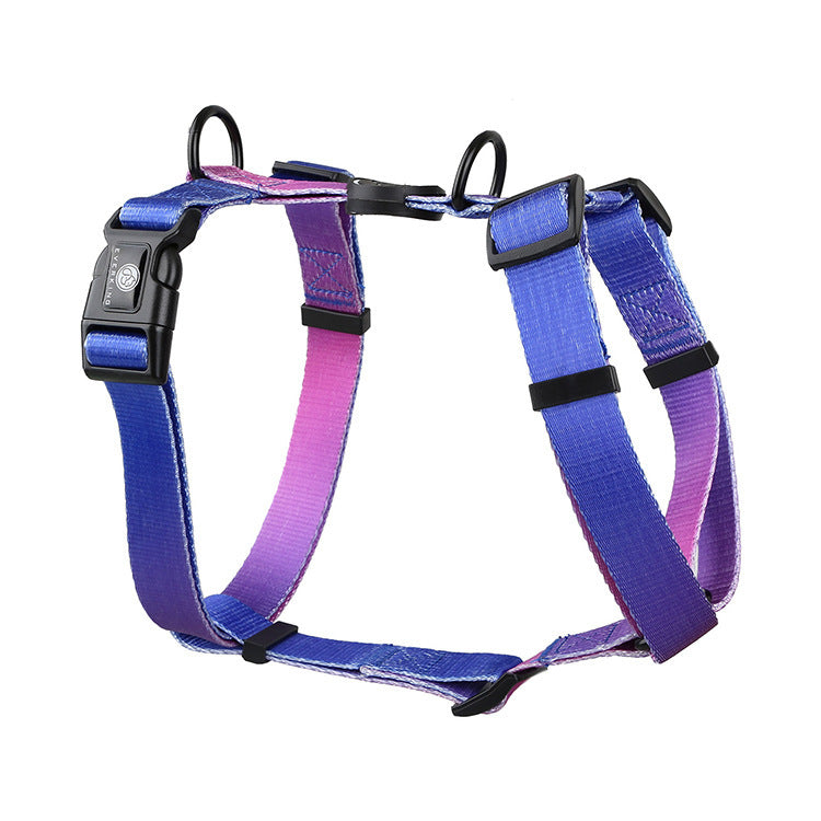 Gradient Color Pet Chest Straps