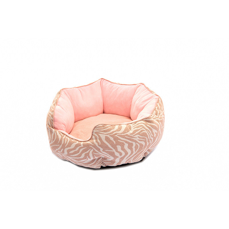 Octagonal Warm Winter Pet Bed