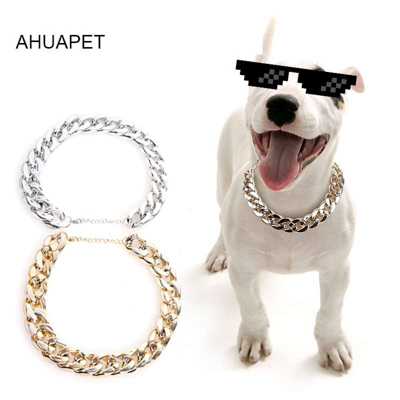 Gold Chain Dog Collar