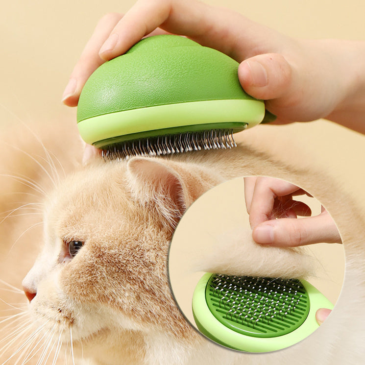 2-in-1 Pet Grooming Brush Avocado Design