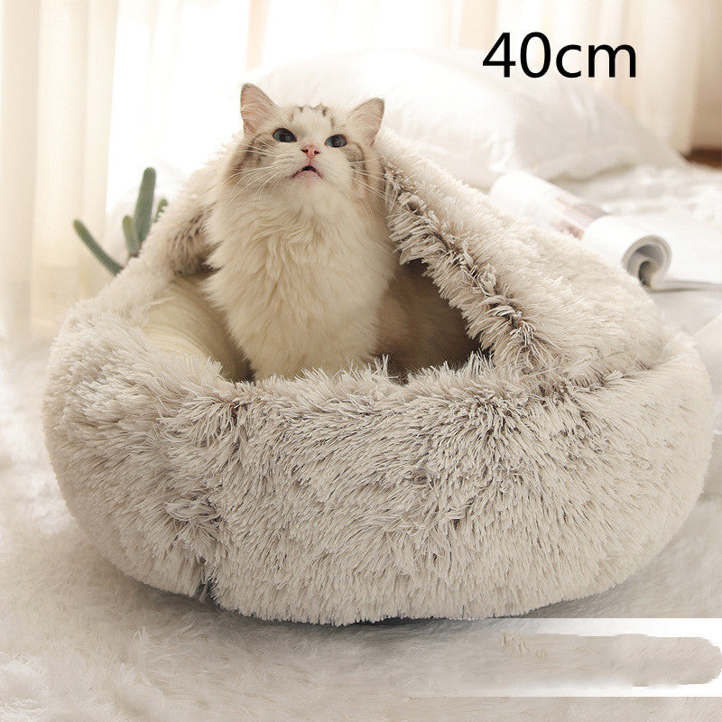 2-in-1 Plush Pet Bed