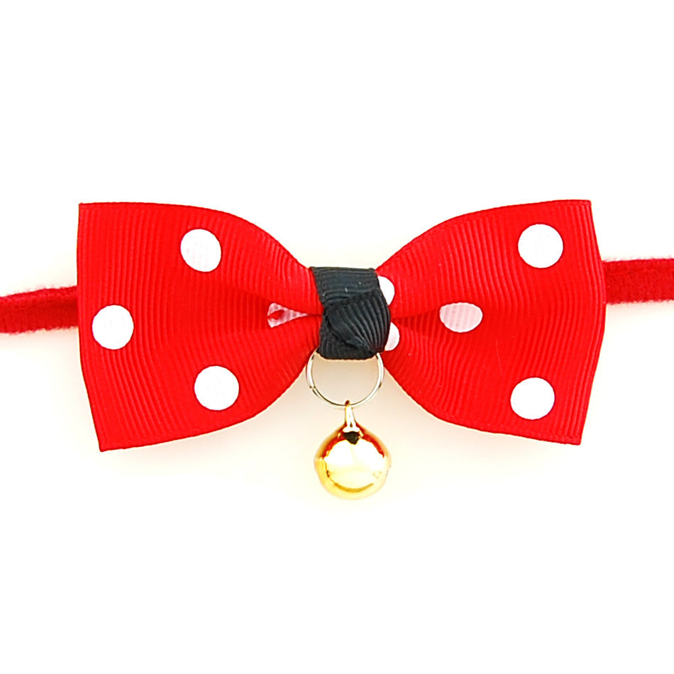 Adjustable Pet Bow Tie with Bell