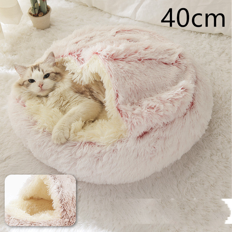 2-in-1 Plush Pet Bed