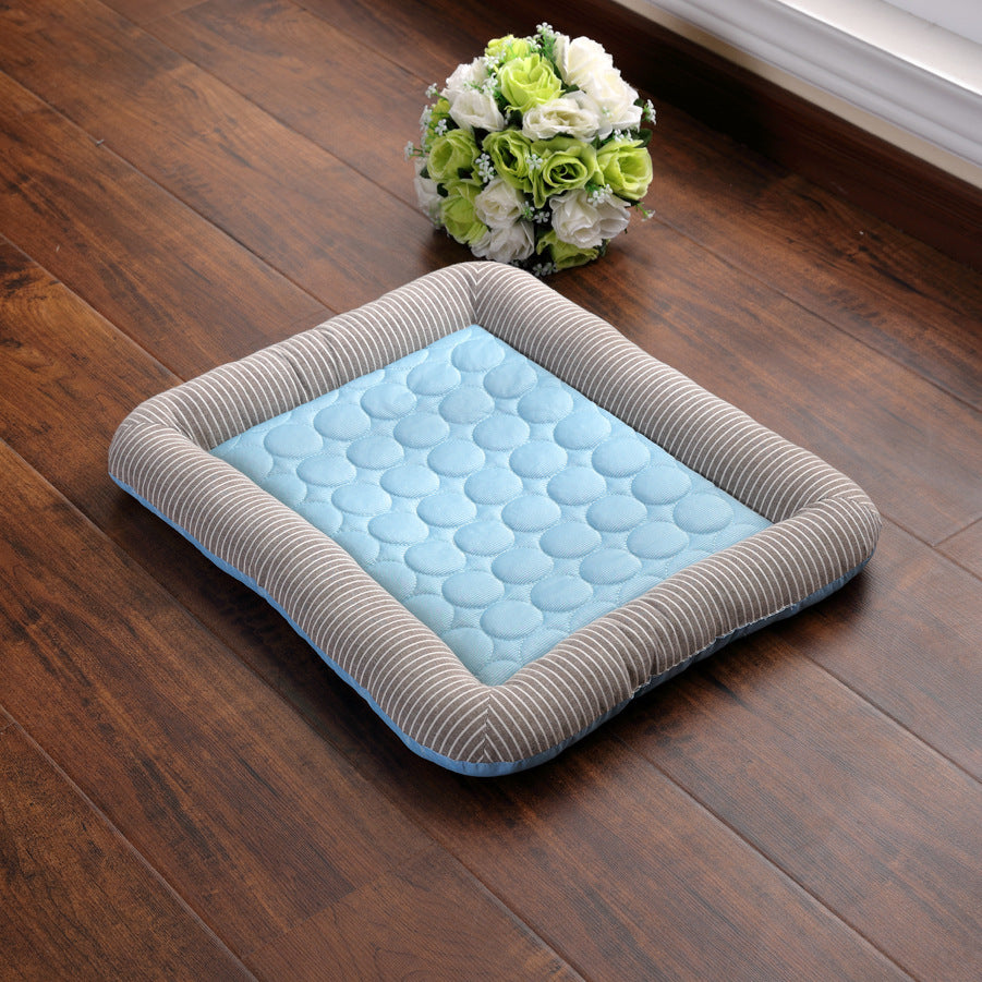 Cooling Pet Pad Mat Blue Breathable