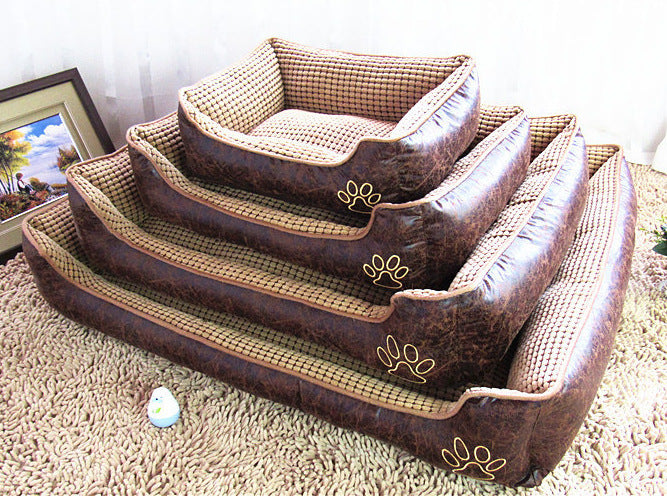 Suede Dog Bed with Blanket