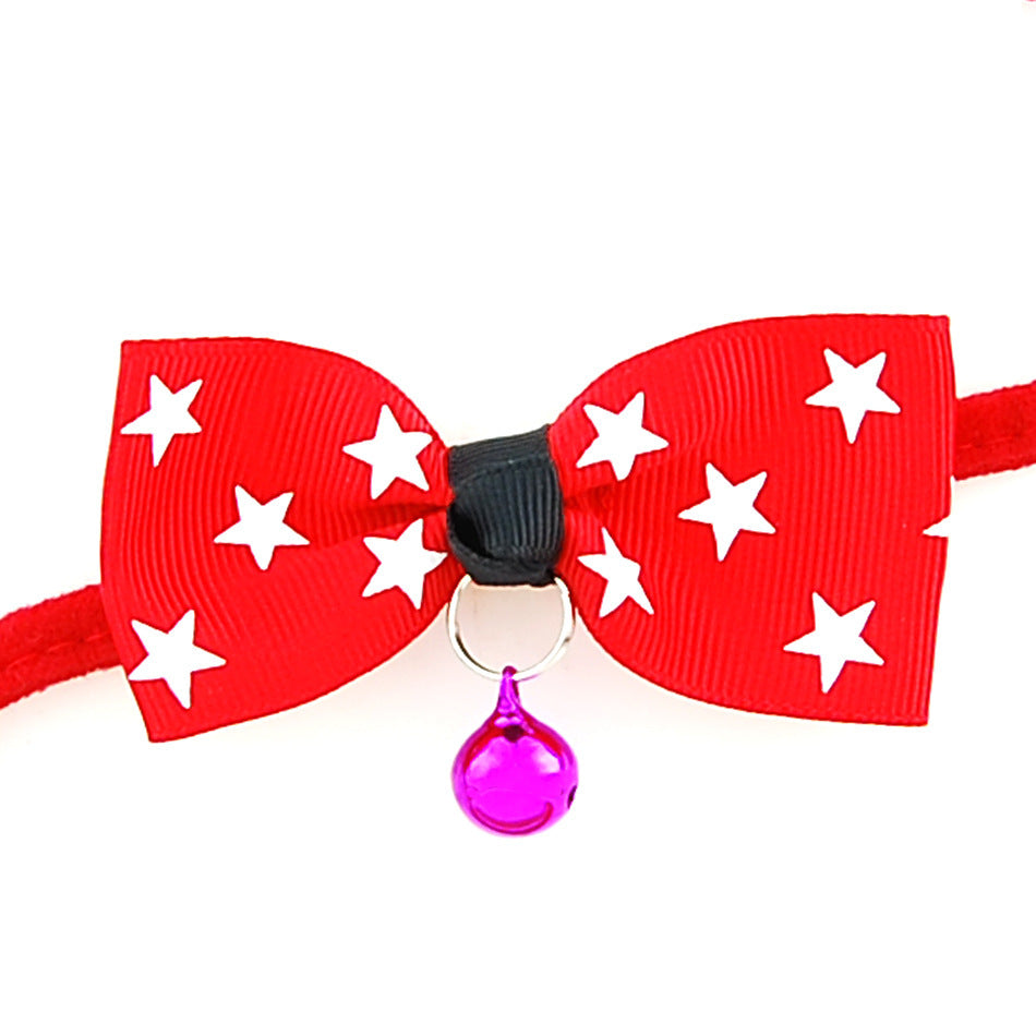 Adjustable Pet Bow Tie with Bell