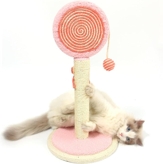 Cute Cat Scratching Post with Hanging Ball