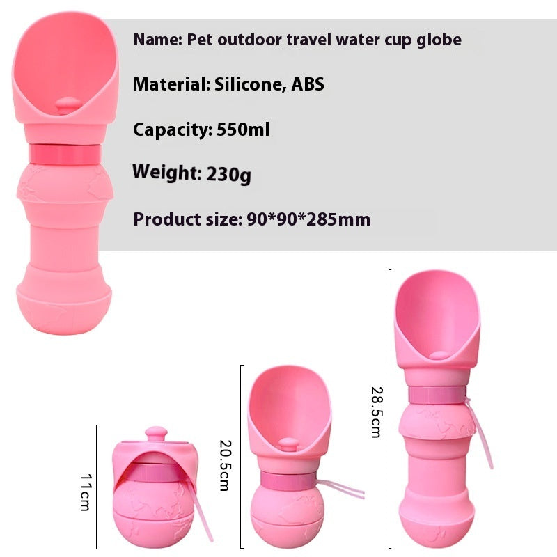 Portable Silicone Folding Pet Water Cup