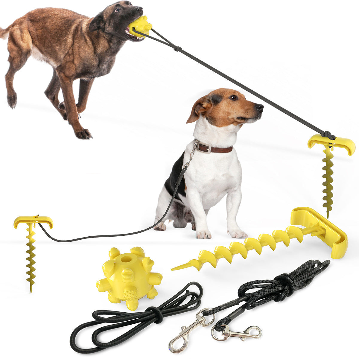 Dog Tie Leash with Toy