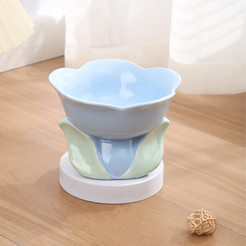 Cat Flower Ceramic Bowl