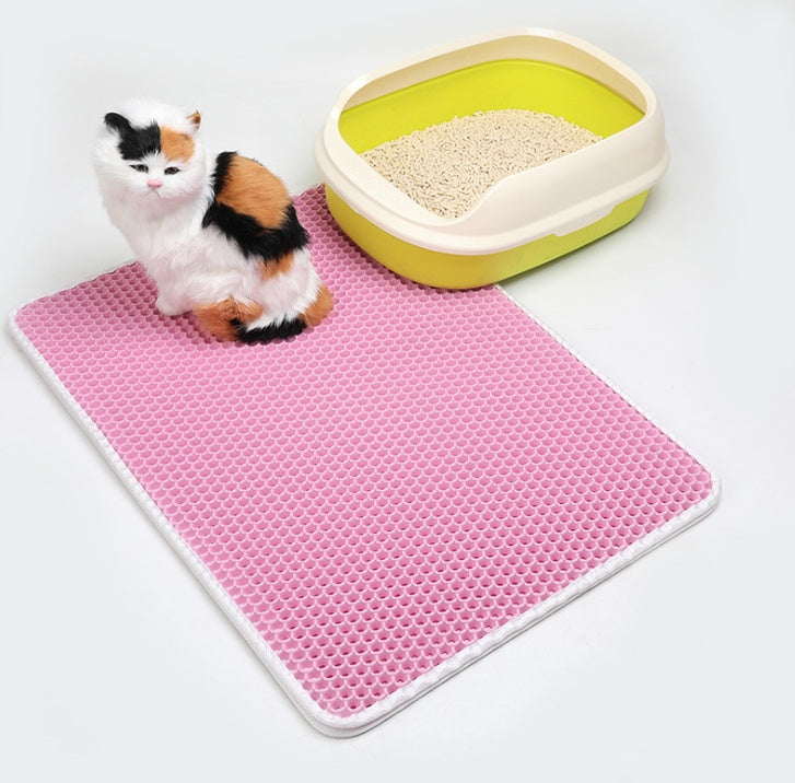 Pet Cat Litter Mat EVA Double Layer