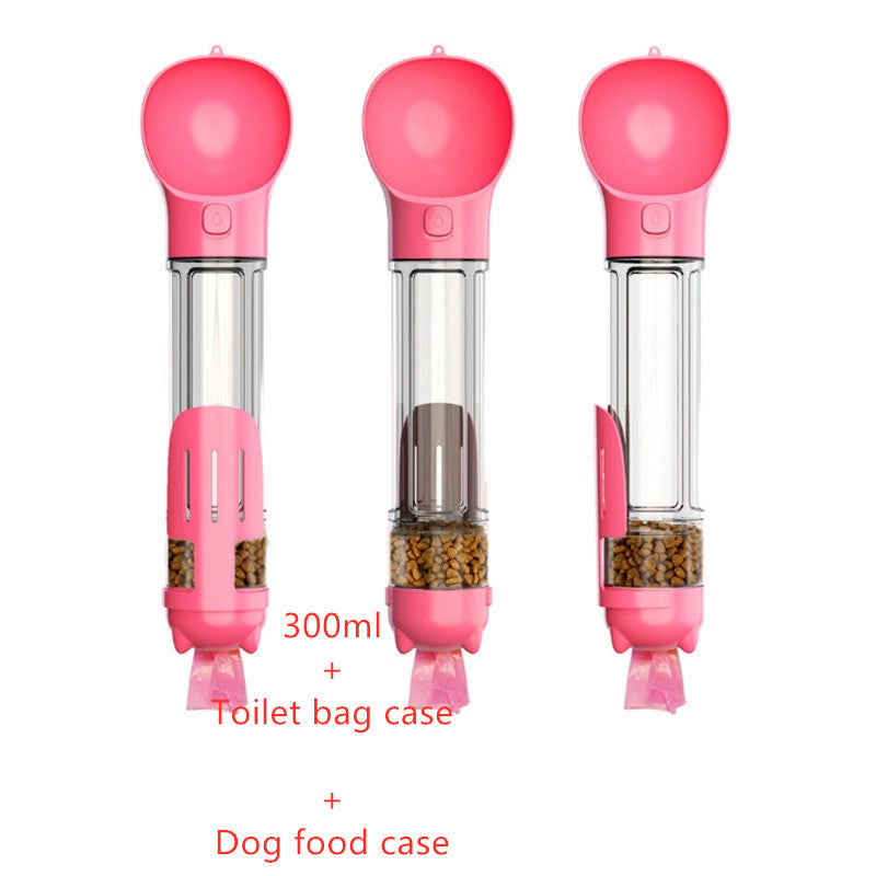 3-in-1 Portable Pet Water Bottle Feeder