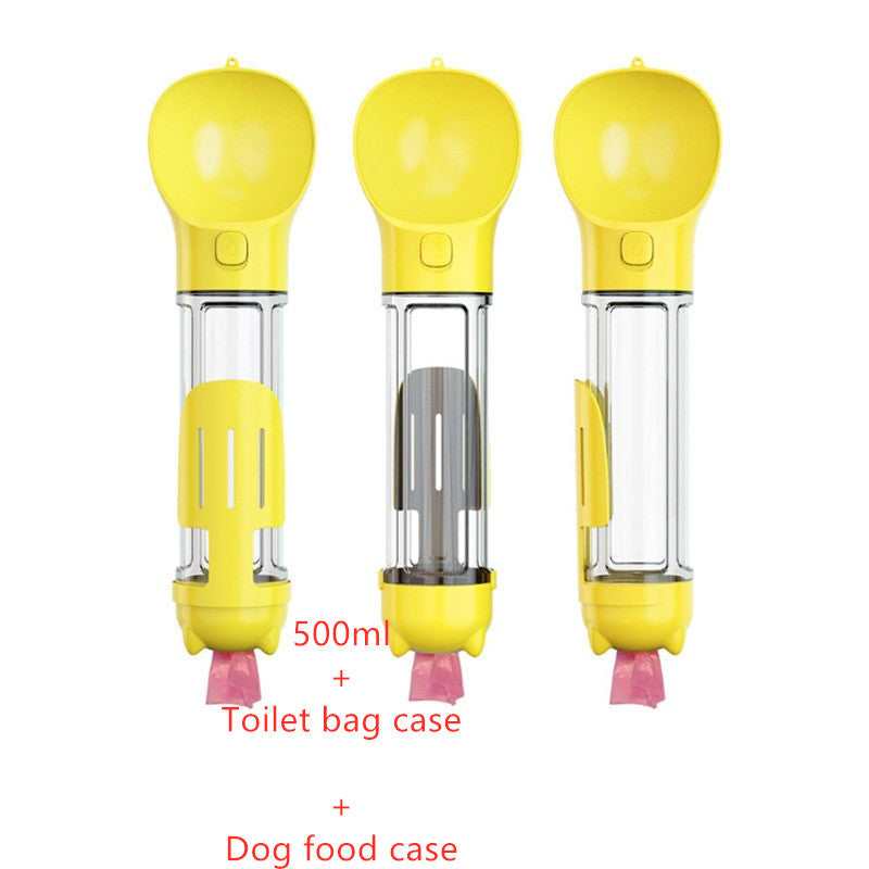 3-in-1 Portable Pet Water Bottle Feeder