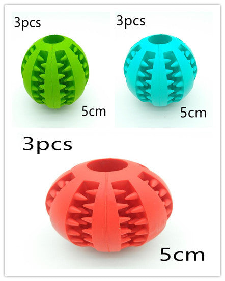 Pet Slow Feeder Rubber Ball Toy