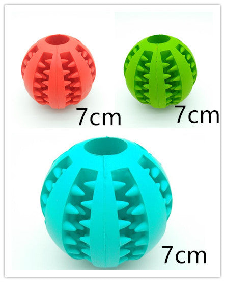 Pet Slow Feeder Rubber Ball Toy