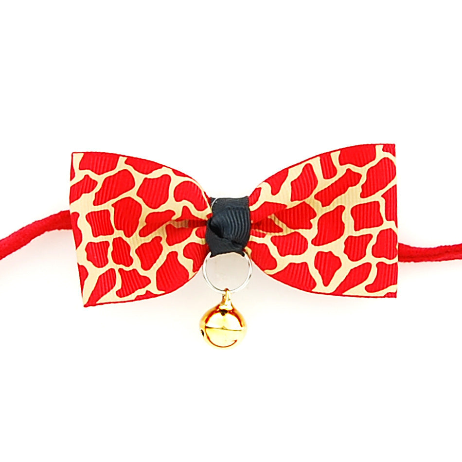 Adjustable Pet Bow Tie with Bell