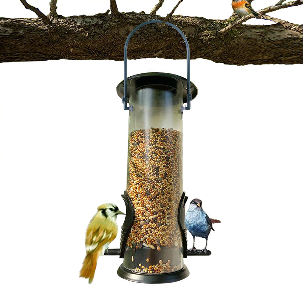 Hanging Bird Feeder with Metal Perches