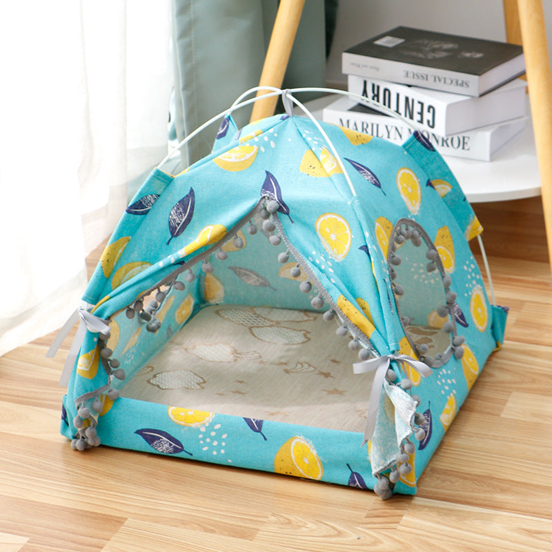 Cozy Enclosed Cat Tent Bed