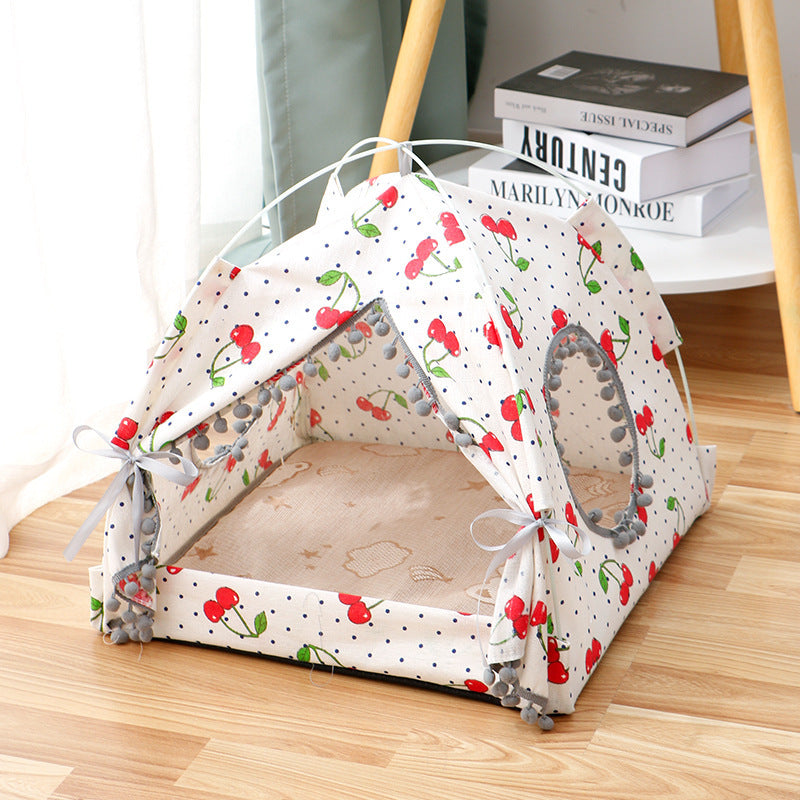 Cozy Enclosed Cat Tent Bed