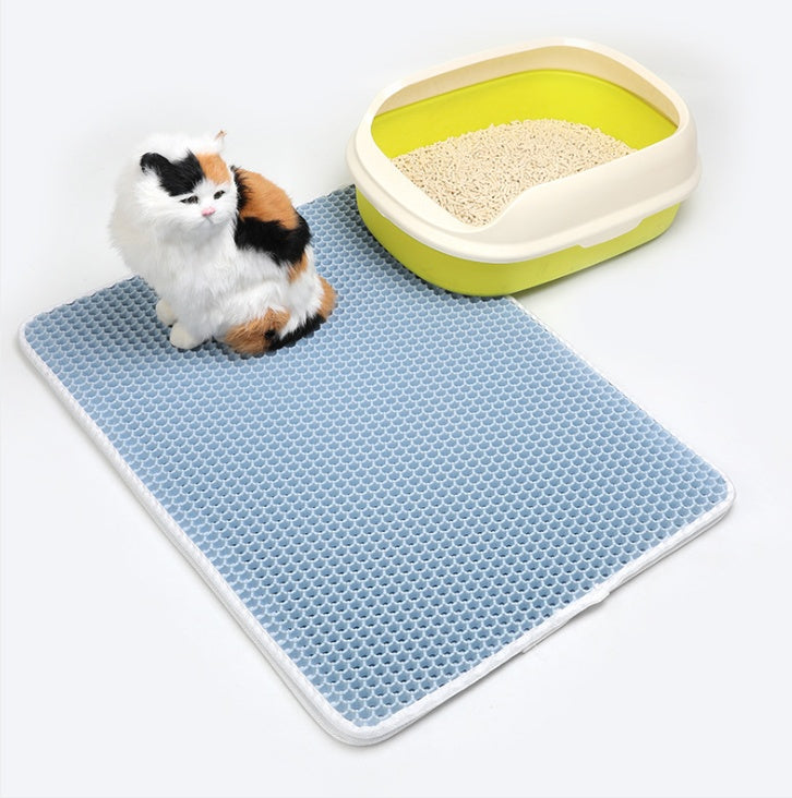 Pet Cat Litter Mat EVA Double Layer