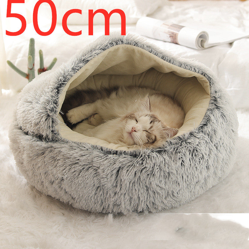 2-in-1 Plush Pet Bed