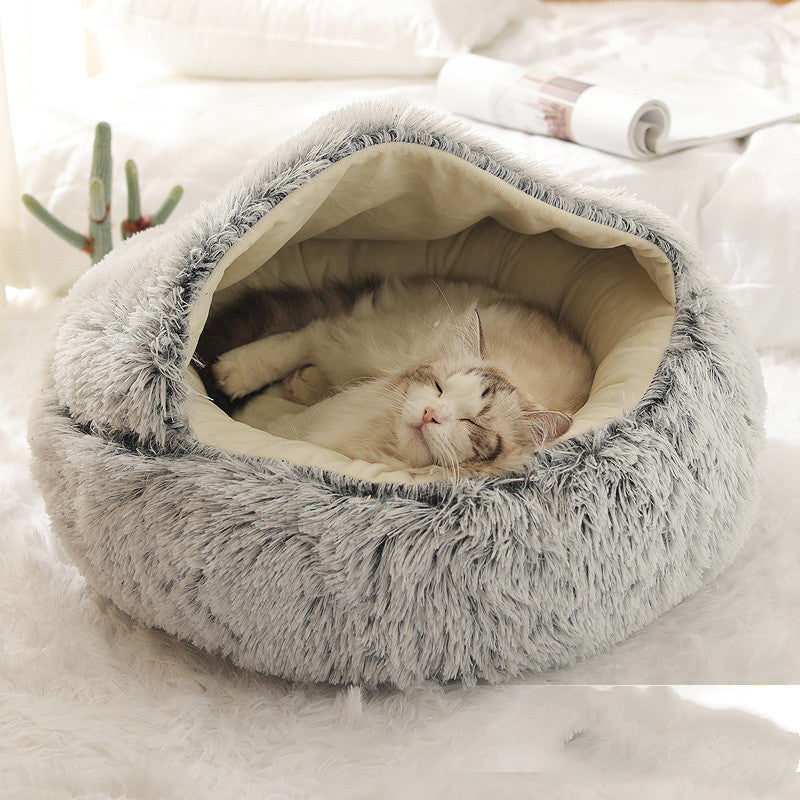 2-in-1 Plush Pet Bed