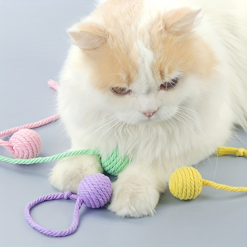 Cat Toy Ball With Rope