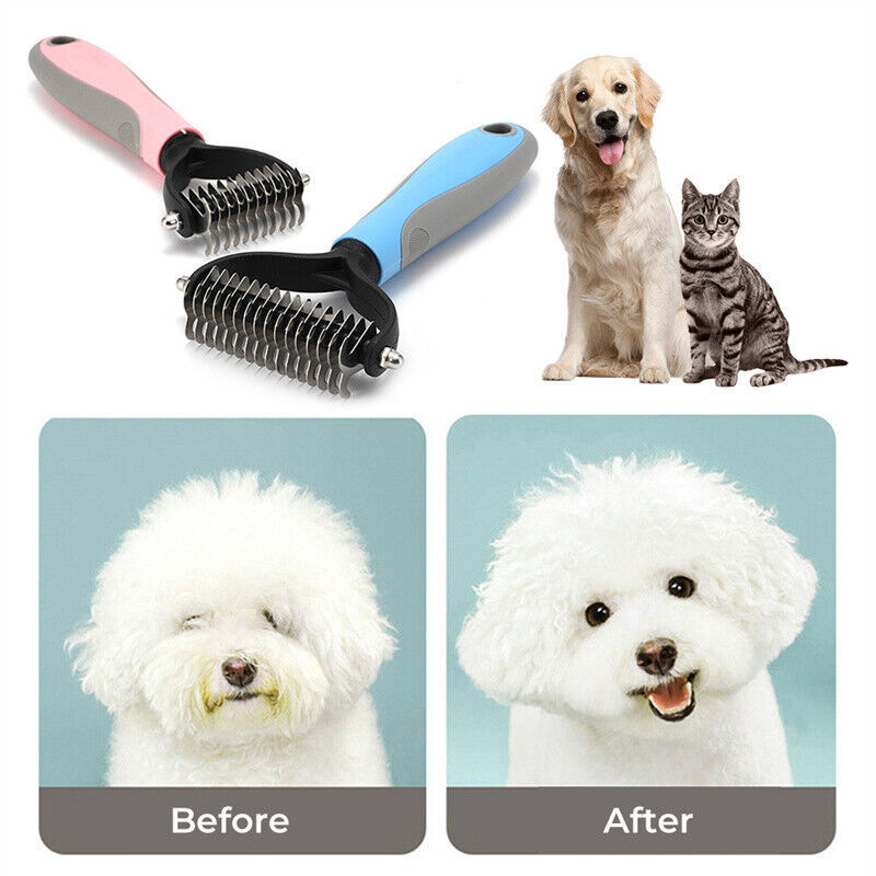 Dual-Sided Pet Grooming Brush