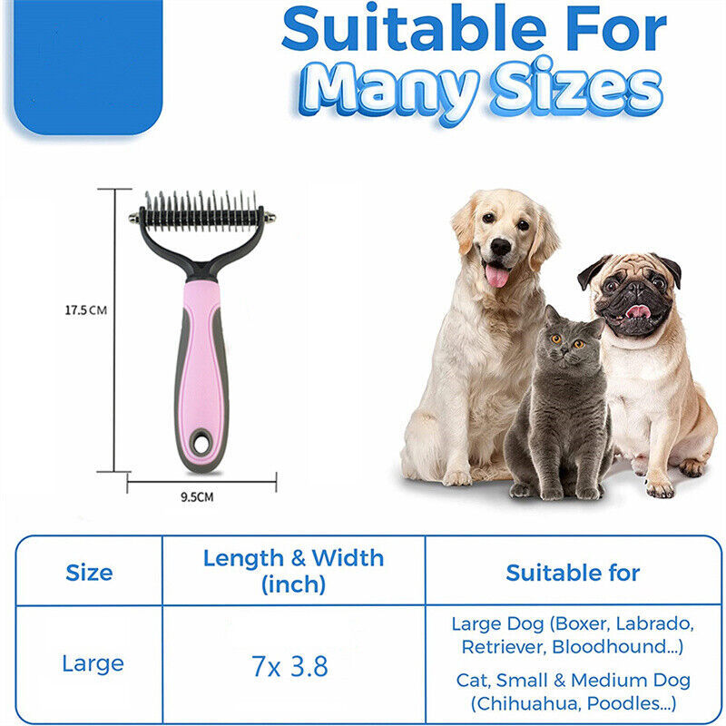 Dual-Sided Pet Grooming Brush