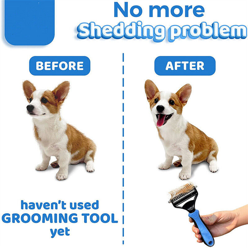 Dual-Sided Pet Grooming Brush