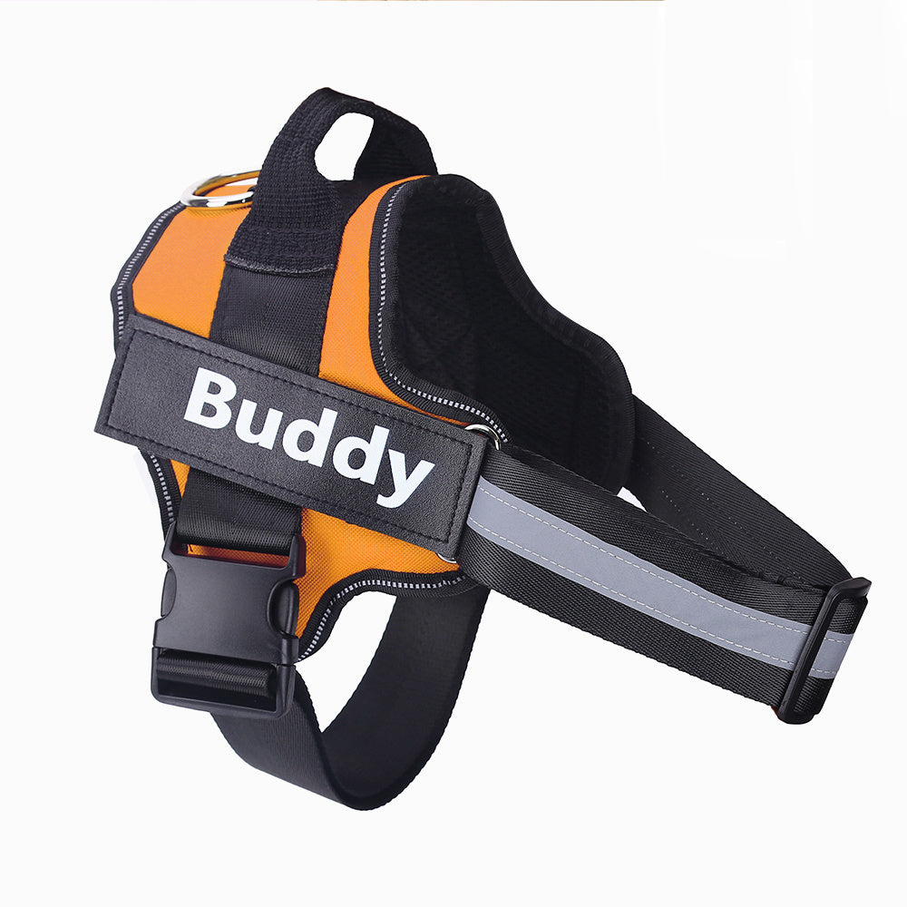 Personalized No-Pull Reflective Dog Harness