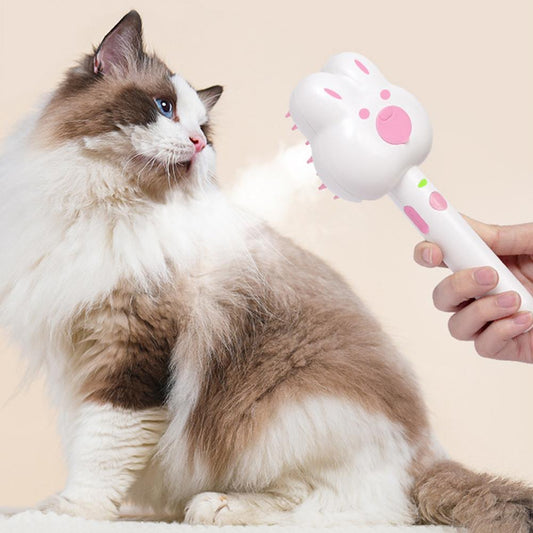 Cat Steam Brush Self-Cleaning Grooming Tool for Cats