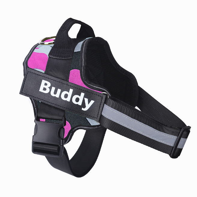 Personalized No-Pull Reflective Dog Harness