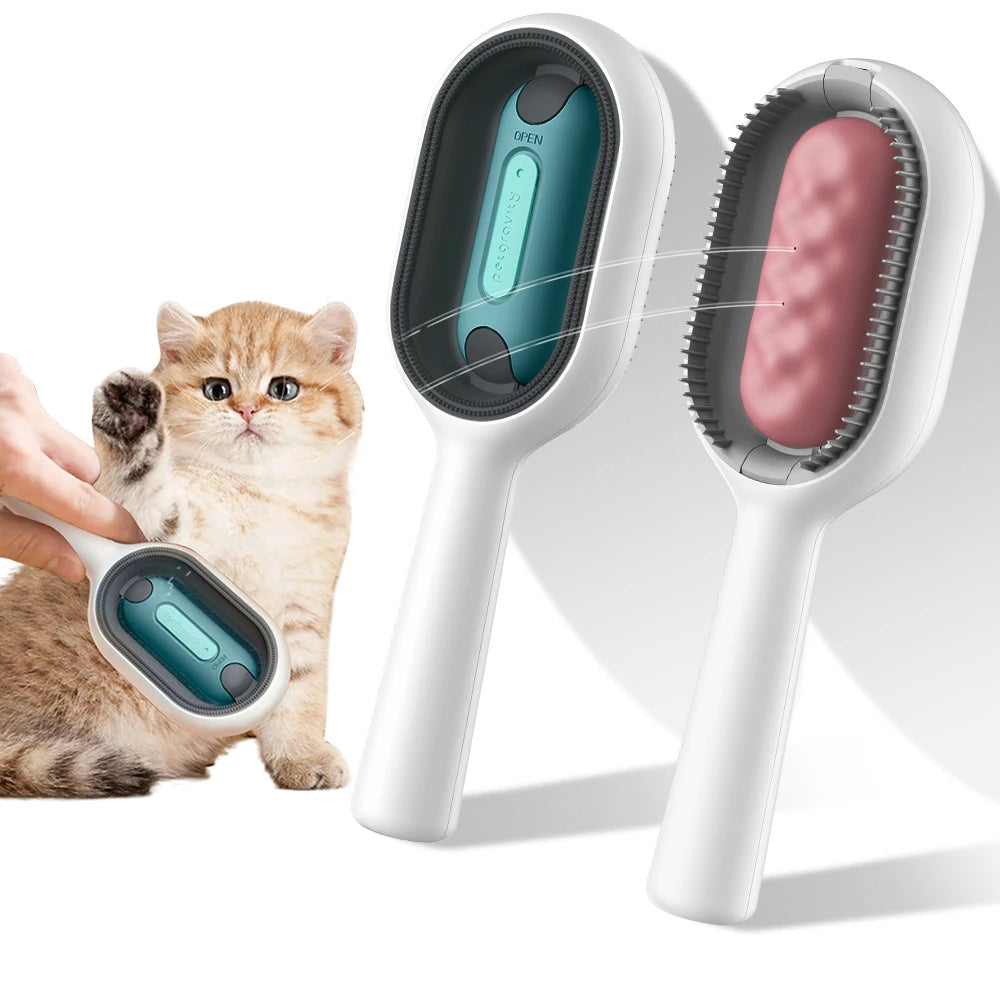 4-in-1 Cat Hair Brush with Water Tank