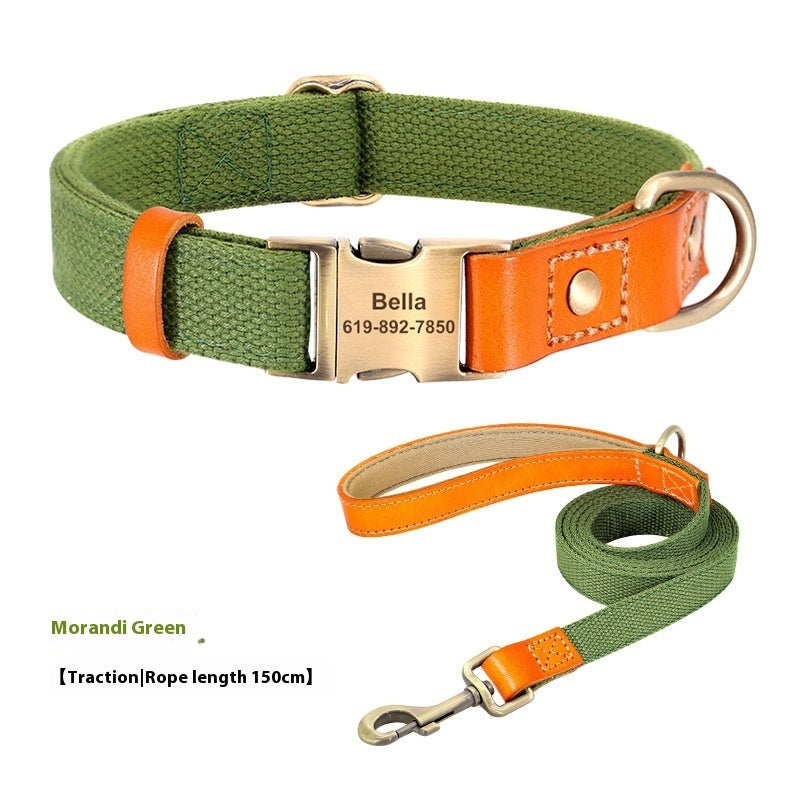 Small Dog Neck Collar Traction Rope