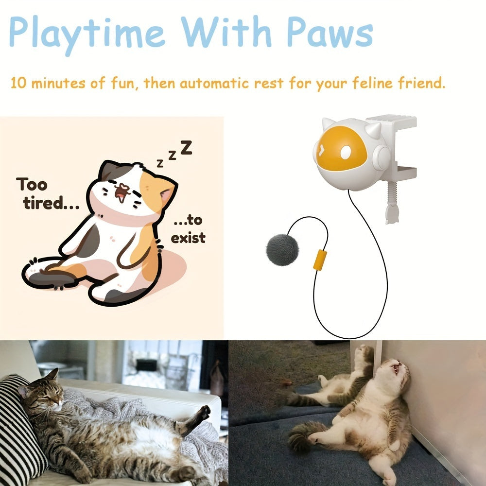 Automatic Moving Interactive Cat Toy with Clips