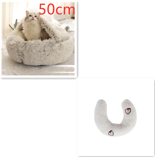 2-in-1 Plush Pet Bed