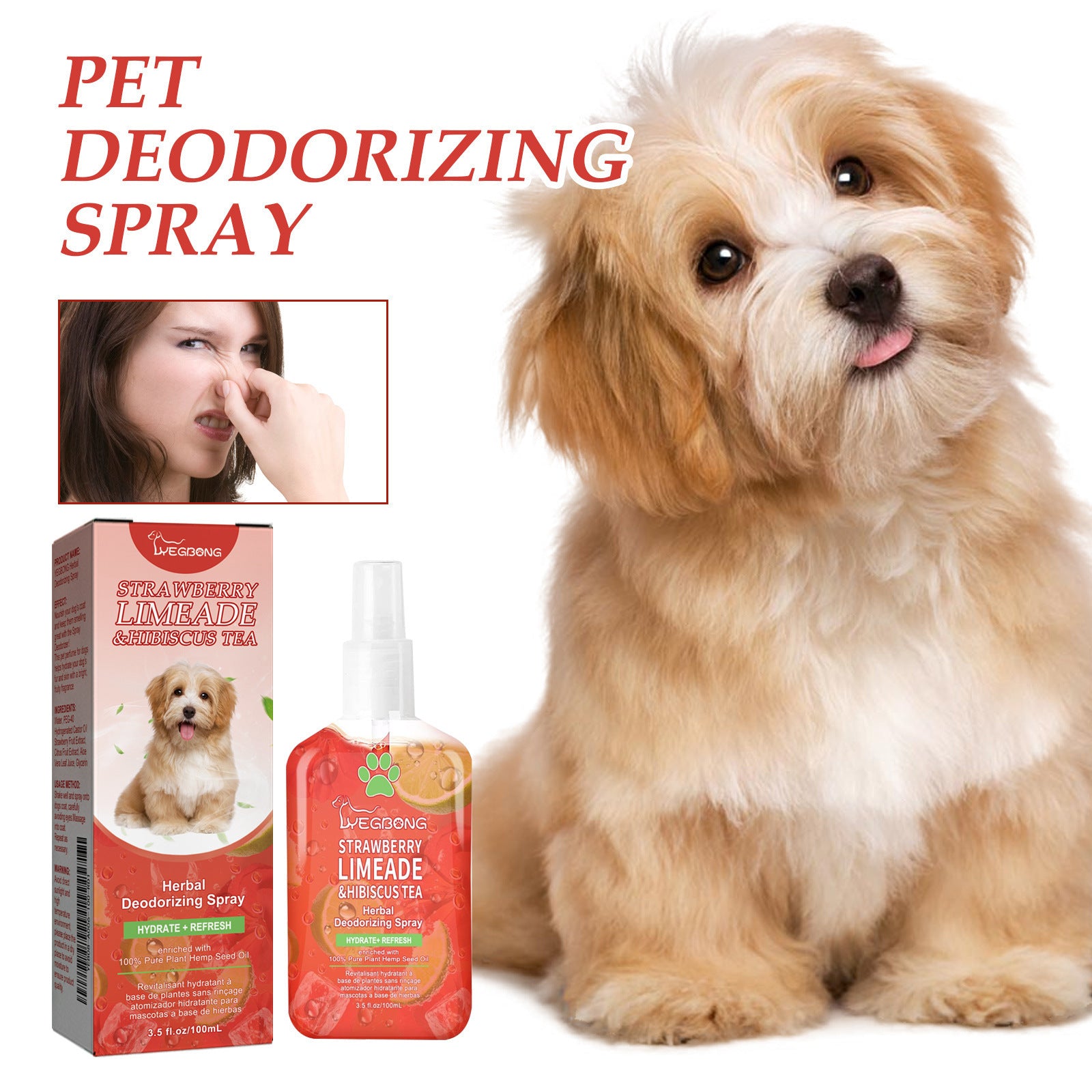 YEGBONG Pet Deodorant Spray